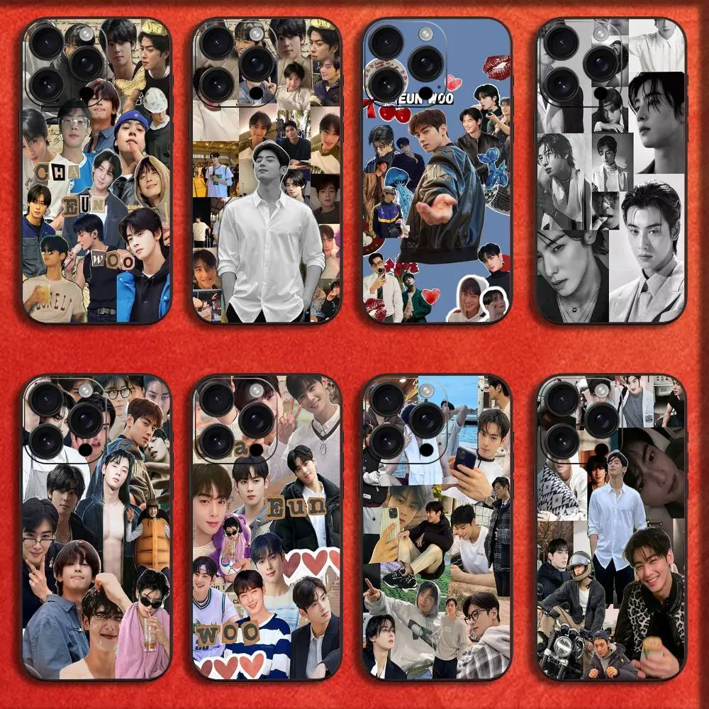 Singer C-Cha Eun W-Woo Phone Case For iPhone 16-11 Pro XS Max XR Plus E Mini Black Shockproof Z4 Design