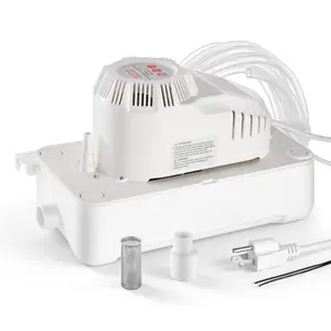 summervibes VEVOR Condensate Pump, 1/12 HP, 90 GPH, 20 ft Lift, 115V Automatic AC Condensation Removal Pump with Safety Switch 20 ft Tubing, for Air Conditioner, Dehumidifier, HVAC, Furnace, Ice Maker Water Drain, 90Gph Flow, Abs Tank