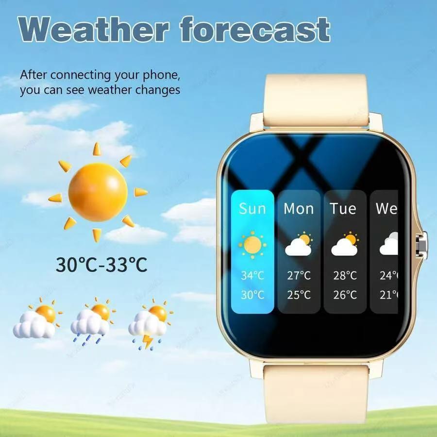 MixtataDi Smart Watch,Multifunctional Sports Smartwatch, Wireless Calls/Wireless Music, Message Notification,Customizable Watch Faces, Multiple Sports Modes, Compatible With Android,Unisexo