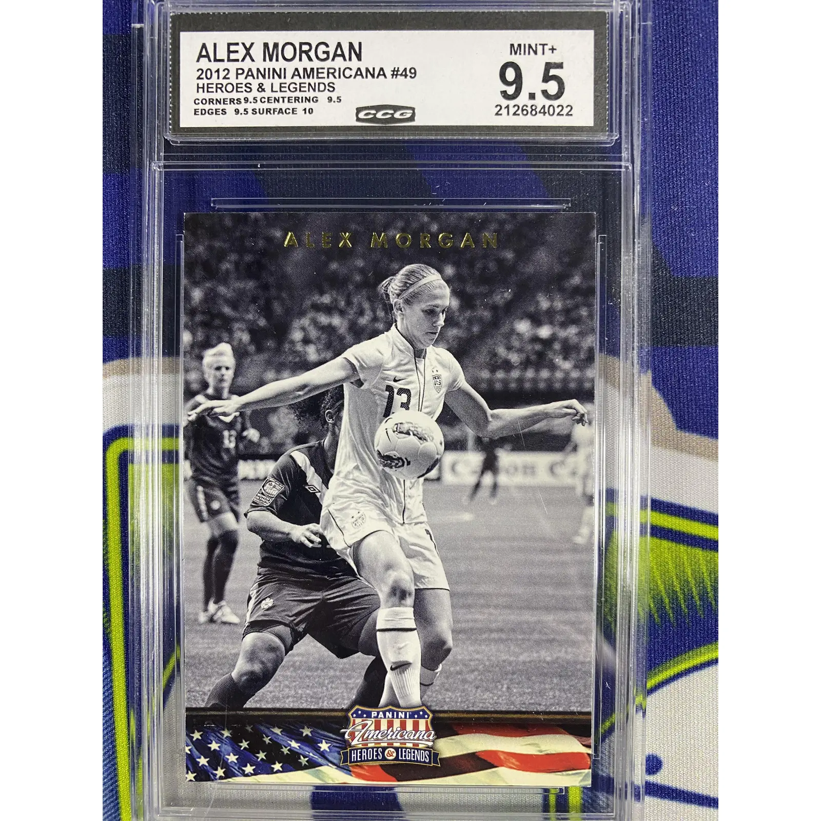 Alex Morgan 2012 Panini Americana 49 Heroes & Legends CCG 9.5 RC