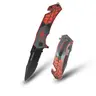 Tac Force TF-553 Aluminium Spider Rescue Folding Pocket Knife - 3.25in 3mm Thick Blade, 4.5in Closed, Seatbelt Cutter, Auto-Retractable, Camping Survival Equipment, Everyday Carry Outdoor Tool, Gifts for Him