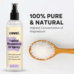 12oz Pure Magnesium Spray - Coval - USP Grade Magnesium Chloride for Sleep, Muscle Spasm, Cortisol, Stress Relief, Body Odour and Stress Relief