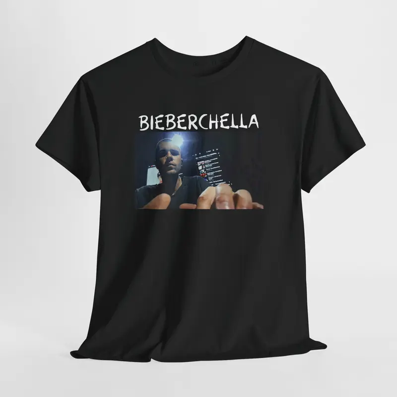 Coachella Bieber Heart Vintage Shirt, Bieberchella 2026 T-Shirt