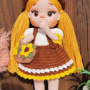 Sunflower Crochet Doll