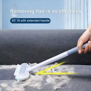 Pet Hair Remover for Beds & Blankets Multi-Functional Double-Sided Lint Roller Dusting & Brushing for Fur Removal