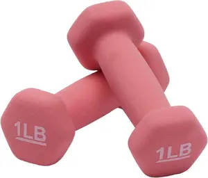 Non-Slip Neoprene Dumbbells – Tone & Sculpt at Home Fast, Weights for Exercise and Muscle Toning, Pink