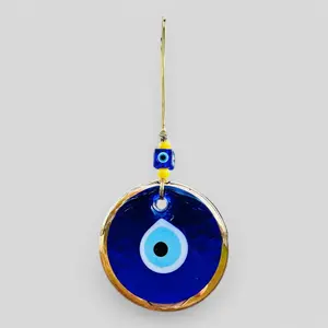 Gold Gilded Wall Hanging Evil Eye Nazar Boncuk Mal De Ojo, Modern Boho Style Home Decor