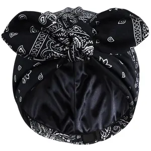 Satin Lined Beanies For Women Chemo Headwear Silky Cotton Sleeping Cap Hair Care Wrap Daily Gift Haircare