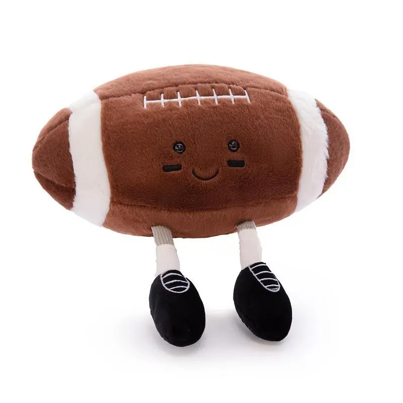 11" Cute Football Plush Toys Soft Stuffed Sport Throw Pillow Plush Ball Gift for Kids Birthday and Christmas Decoration (Footless - Basketball) Durable Fluffy