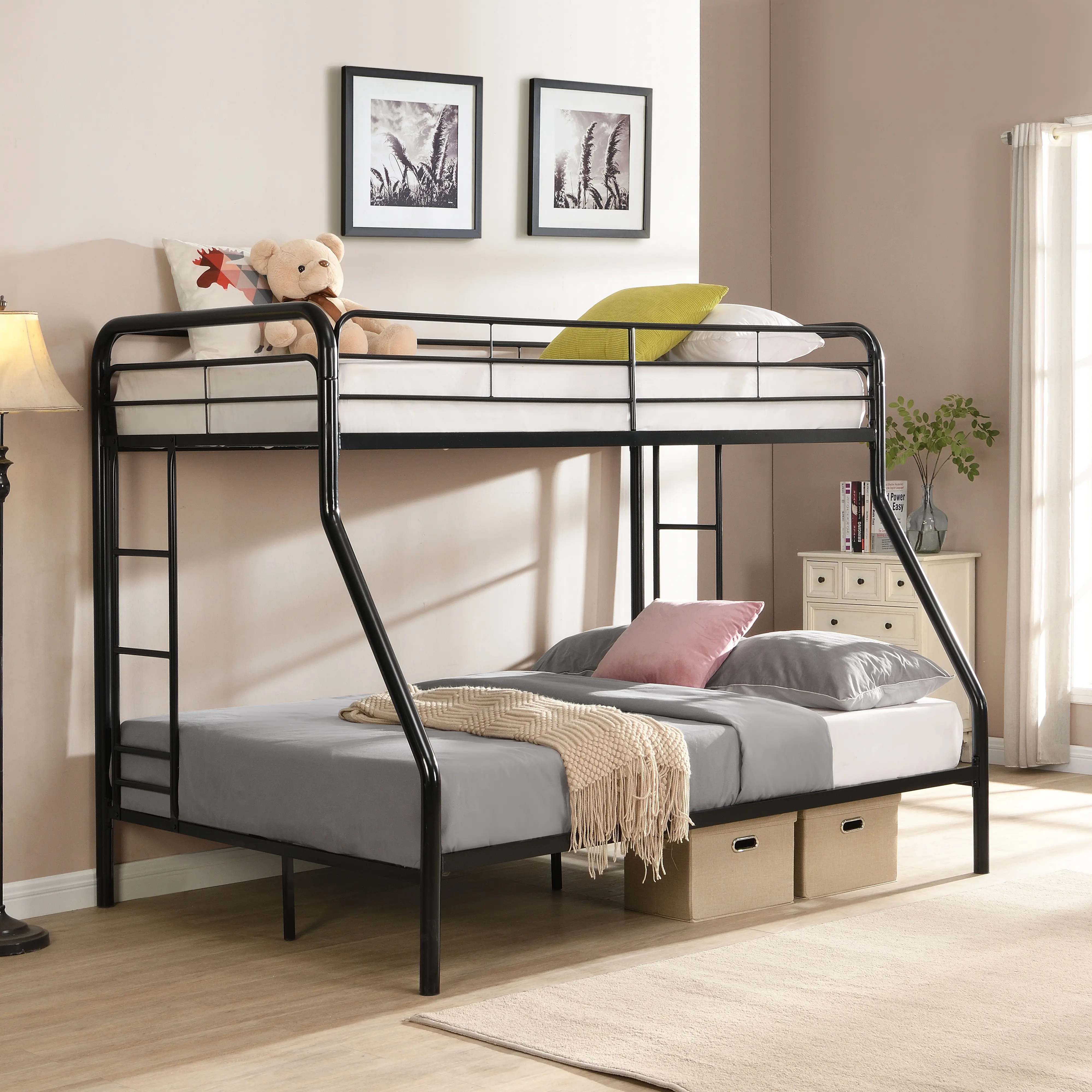 METAL BUNK  BED  TF  BLACK