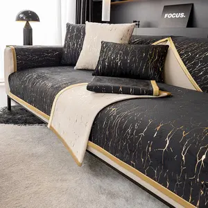 Marble Pattern Sofa Cover, 1 Count Durable Cushions Soft Comfortable Sofa Cushion Cover, Dustproof Sofa Protector for Home Living Room Hotel Dormitory Decor
