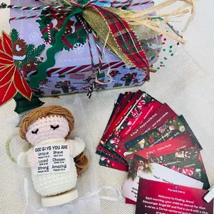 Angel Messenger Advent Kit: Christ Centered Christmas Tradition with 25 Message From Jesus Cards & Soft Plush Angel for Kids & Adults