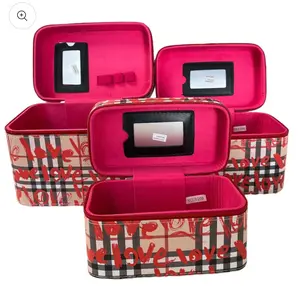 Fashion - Red Love Cosmetic Case 3pc