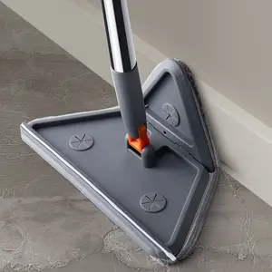 Baseboard Cleaner Tool with Handle Folding Wall Mop 83 Extension Pole Swivel Mop Squeegee 8 Reusable Pads for Baseboard Wall Ceiling Window Floor Furniture Extendable