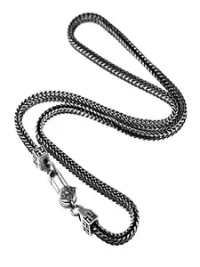 Fox Tail Necklace Unisex Vintage Rough Simple Trendy, Retro Style Jewelry for Men and Women, Unique Fashion Accessory