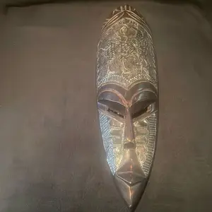 Ghanaian Sankofa Mask - Authentic African Artisan Crafted with Intricate Carvings and Cultural Significance