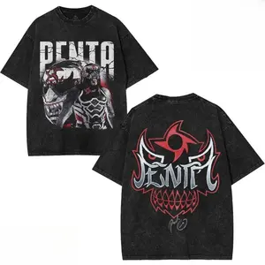 Penta – Zero Miedo Grunge Street Legacy | Cotton Oversized T-Shirt, Graphic Tee, Gift, Gift for Fan, WWE Wrestling, Retro Graphic T-Shirts, Lucha Libre Spirit