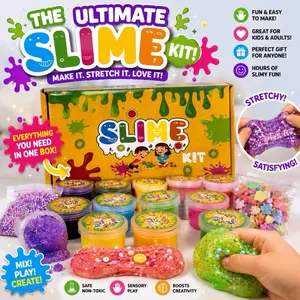 DIY Slime Kit with Charms & Mix-Ins | Kids Sensory Craft Set
