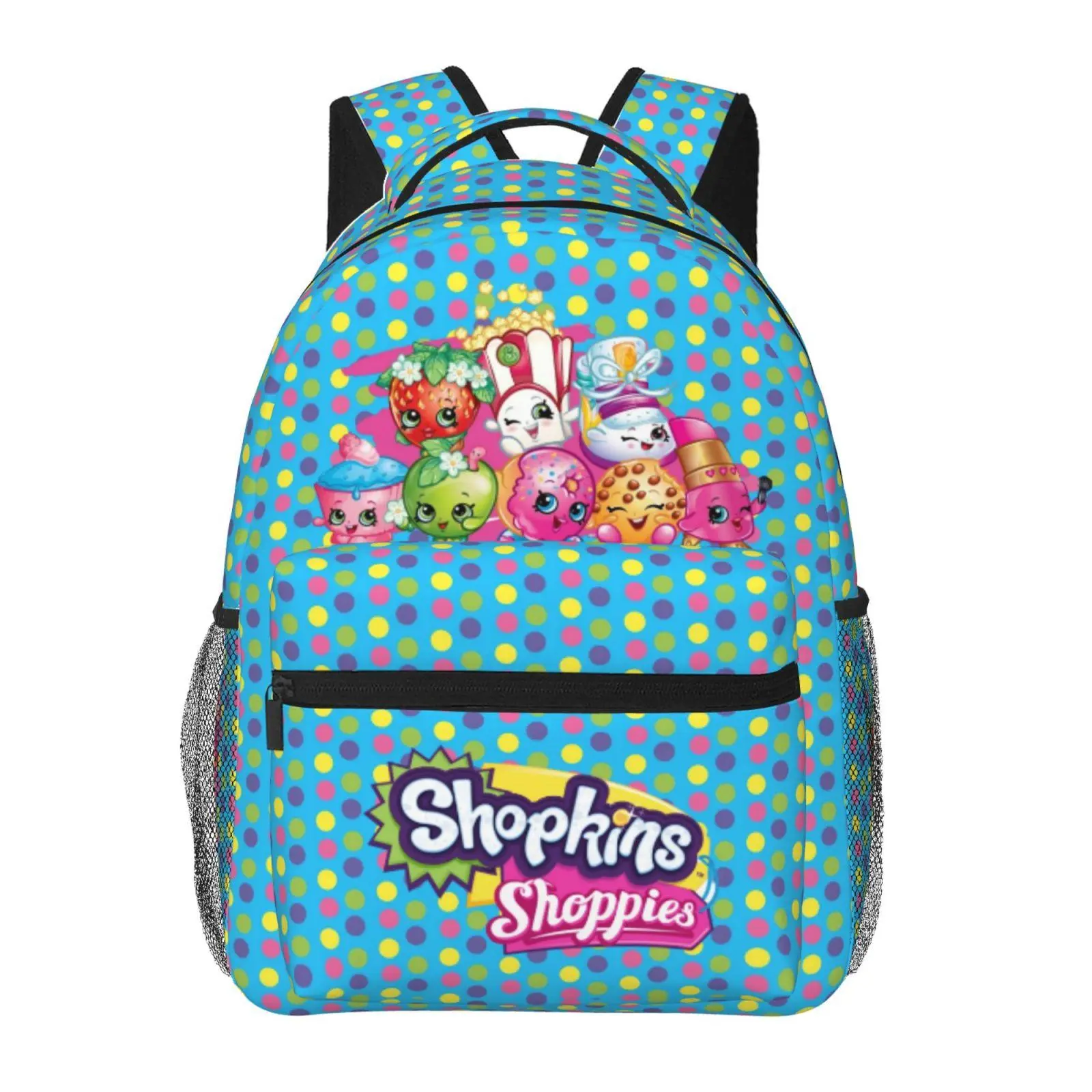 Shopkins Kids School Backpack Shopkins cartoon Student Daypack Shopkins Shoppies Versatile Bookbag for Elementary, Commuting & Weekend Adventures