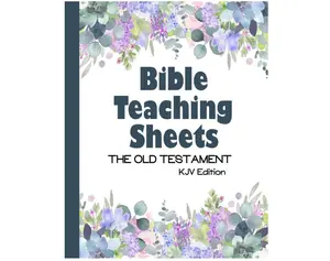 Bible Teaching Sheets - the Old Testament: KJV Edition - Book-by-Book Summaries, Key Verses, and Background Information Paperback – January 27, 2023
