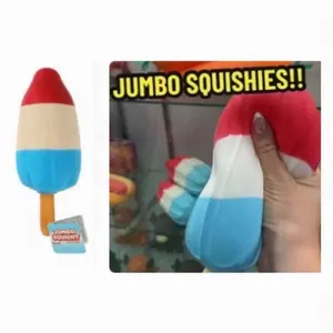 Keycraft POPSICLE JUMBO SUPER SOFT Squishy SUMMER FIRE CRACKER POP FOOD Squishies Sensory Viral FIVE BELOW RARE Toy