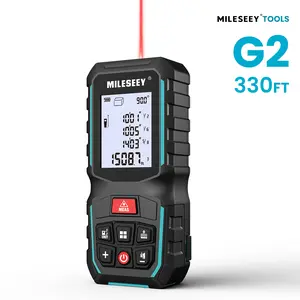 Mileseey G2 330FT with Anger Sensor,D5T 165 FT with 2 Bubble Levels&connection to a mobile app,S5H 229FT Laser Measurement ，Outdoorfunol , ±1/16 inch accuracy, unit switching, backlit LCD, and Pythagorean mode. Measures distance, area. Christmas gifts