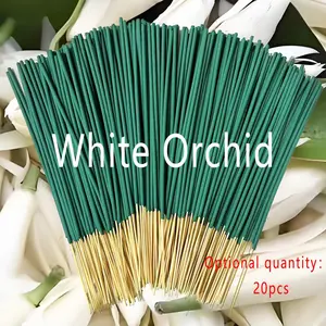 20pcs Jasmine Scented Aroma Incense Sticks, Long-Lasting Fragrance, 45-Minute Burn Time, Indoor Use, Bedroom Living Room Decor, Portable and Easy to Use