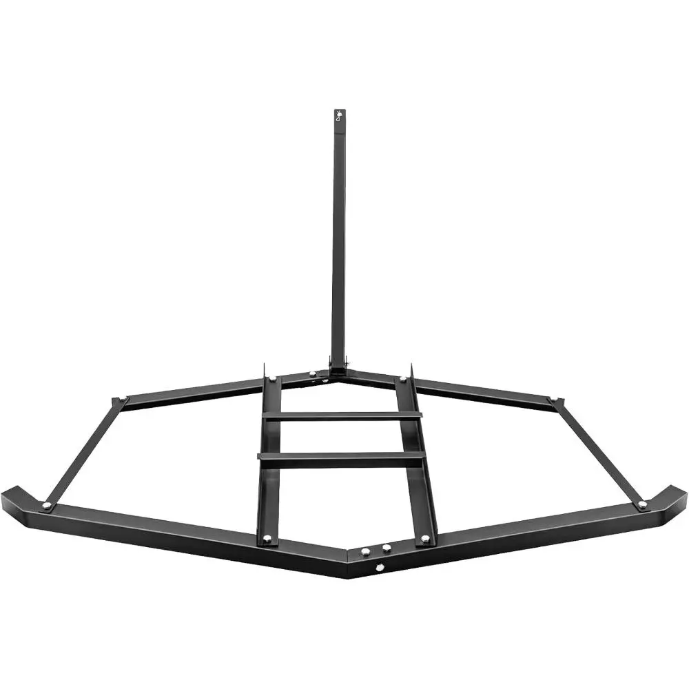 60 Inch Driveway Drag Grader Harrow with 2 Adjustable Bars Driveway Drag Grader for Landscape Leveling or Farm Garden Field, Durable Gardening Tool, Yard Rake