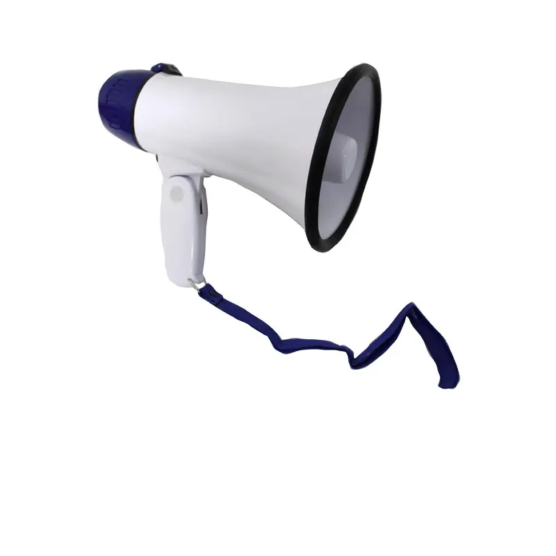 Rhode Island Novelty 8-in Multicolor Megaphone - Authentic Siren Sound Effects, Adjustable Volume Control, Shoulder Strap, Battery Operated, Requires 4C Batteries (Not Included), 9.0 x 5.6 x 5.5 Inches - for Birthday Parties, New Year's Events