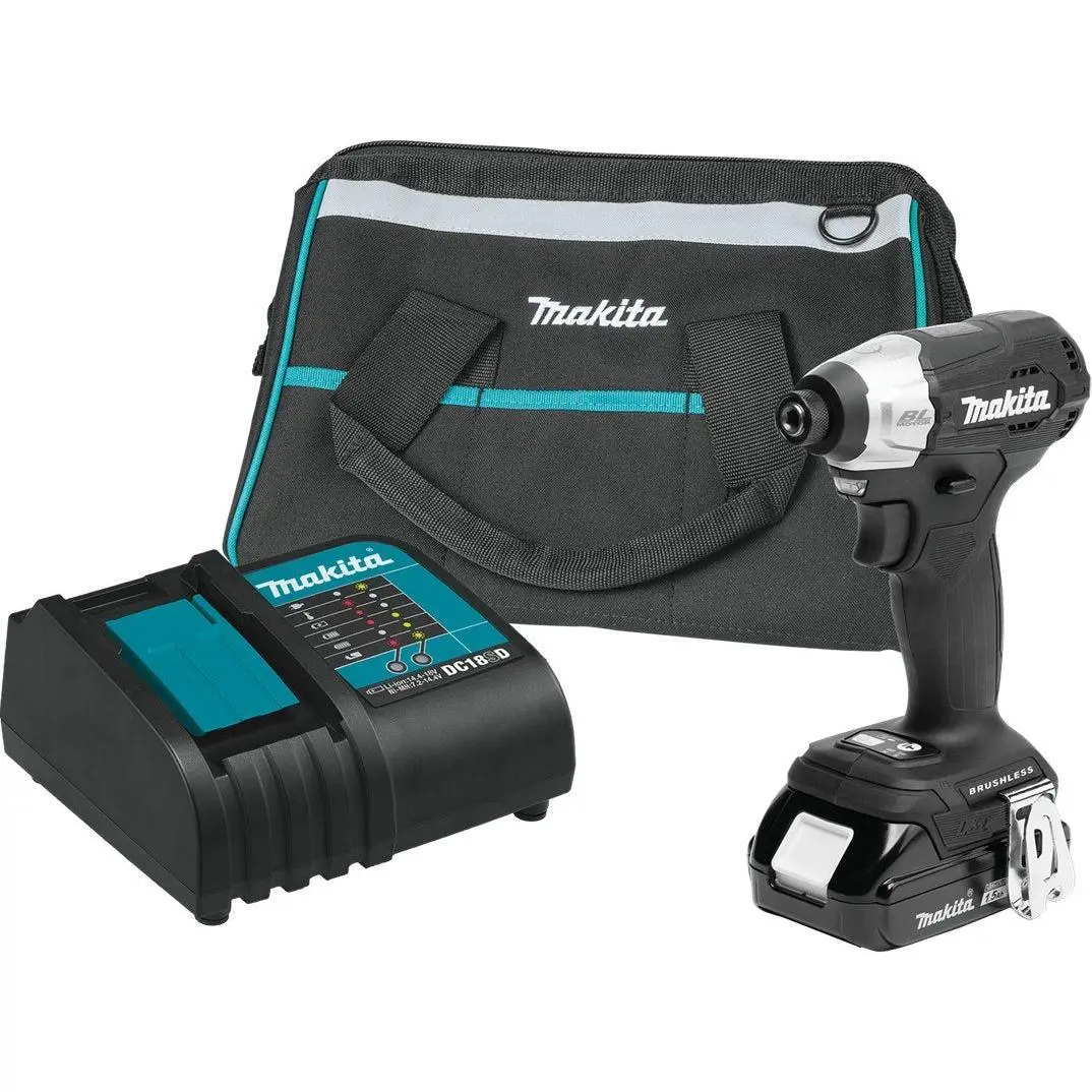 Makita (XDT18SY1B) 18V LXT® Sub‑Compact Brushless Impact Driver Kit (1.5Ah)