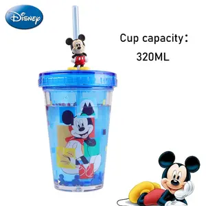 Disney Mickey Mouse 3D Design 320ML Plastic Cups, Perfect for Cold Drinks & Gifts, Ideal for Couples & Kids' Use