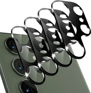 4 Pack Tempered Glass Camera Lens Protectors For Samsung Galaxy S24 Ultra/S24 Plus/S24/S23 Ultra/S23 Plus/S23/S22 Ultra/S22 Plus/S22
