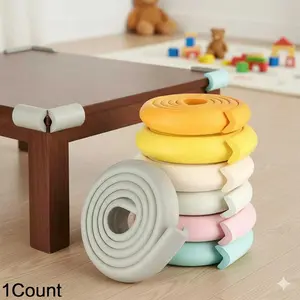 Upgraded L-Shape Thickened Self-Adhesive Wall Corner Guard Edge Protector for Kids Safety, Waterproof Anti-Collision Soft Rubber Padding Furniture Bumper Strip, Trimmable