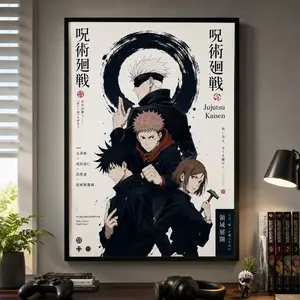 Jujutsu Kaisen Gojo Satoru Poster |   Minimal Anime Wall Art for Bedroom & Anime Room Decor