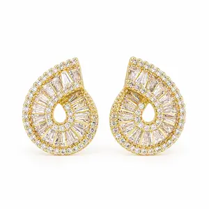 The Compliment Earrings for Women, Sparkling Teardrop Stud Earrings, Elegant Gold Earrings, Mother’s Day Gift & Graduation Gift & Birthday Gift Jewelry