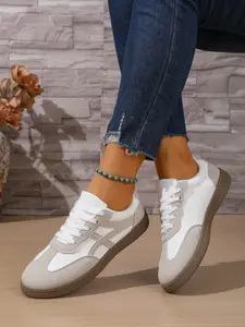 Women's Stylish Spring Sneakers, 2026 New Fashion High-Top Casual Shoes, Lightweight and Versatile Sneakers for Everyday Wear