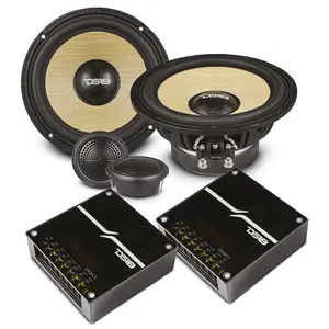 DXQ 6.5" 2-Way Component Speaker Set with Yellow Straw + Composite Foam Cone | 150W RMS 4-Ohm (DXQ6C2)
