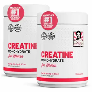 Old School Creatine Monohydrate for Women 240g Unflavored Supplement with Collagen & BCAA for Muscle Growth Hair Health Skin Radiance & Faster Recovery