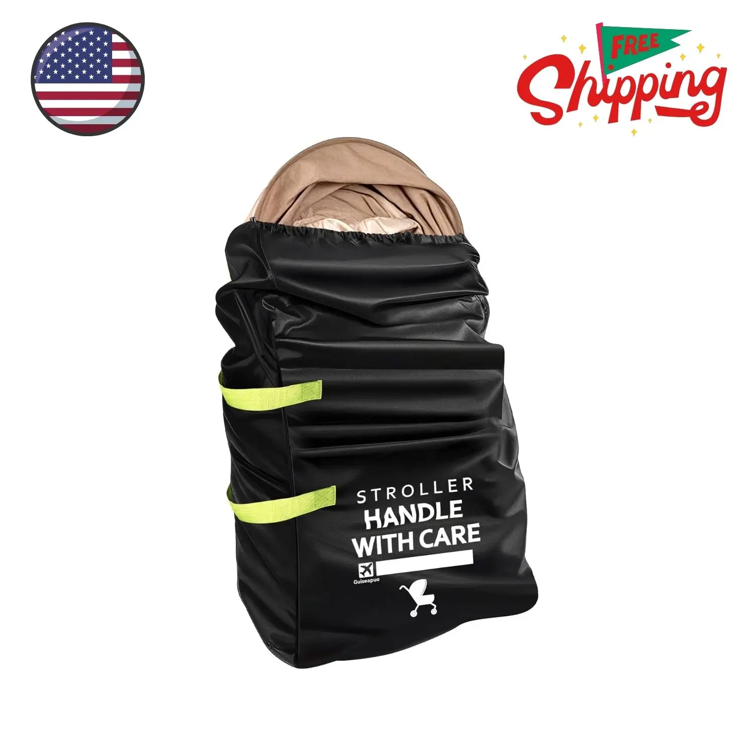 Stroller Bag for Airplane, 46" H x 21" W x 13" D Stroller Cover