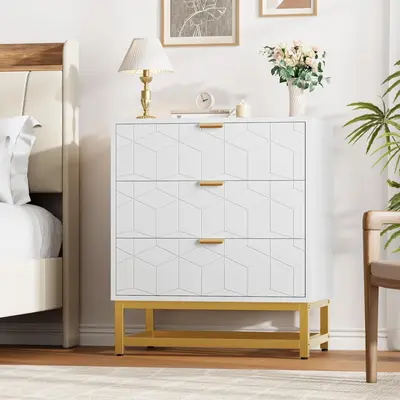 Cream and Gold Dresser - TikTok Shop