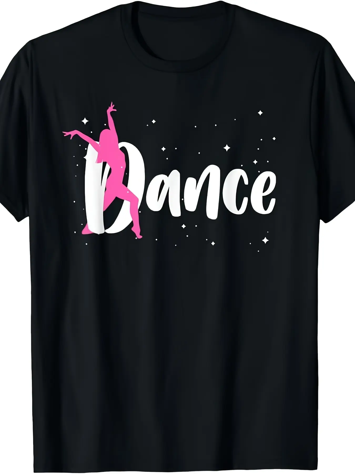 Stylish Dance T-Shirt for Women And Girls Featurin unisex soft cotton short sleeve t shirt, vintage graphic casual tee for men women teens, perfect birthday holiday gift for camping travel gym daily street  wear
