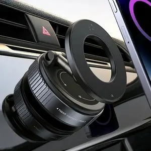 Car Phone Holder, 360° Rotating Vacuum Suction, Foldable & Extensible, Fits iPhone 17/16/15/14/12, Multi-Functional Mount for Car Dashboard Navigation