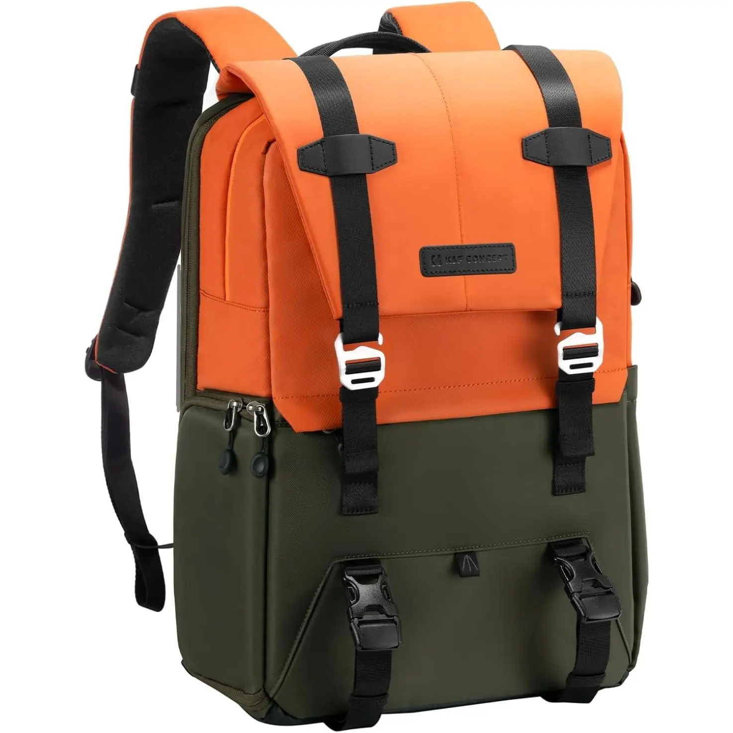 【DealsForYouDays】K&F CONCEPT Camera Backpack, Camera Bags for Photographers Large Capacity Camera Case with Raincover,15-15.6 Inch Laptop Compartment Compatible for Canon/Nikon/Sony/DJI Mavic Drone(Backpack 20L), Aesthetic, Tripod, Flash, Phone