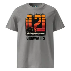 1.21 Gigawatts! - organic ribbed neck t-shirt Casual Collar