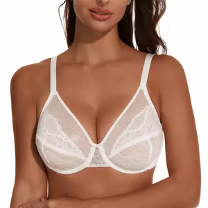 MUSE Theory Full Coverage Underwire Minimizer Bras Plus Size Lifting Floral Lace Comfortable Stylish Bra For Heavy Breast 38DD Minimalist Womenswear Holiday Mother's Day Gift Theory