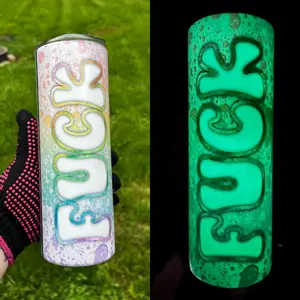 F Rainbow Glow Tumbler