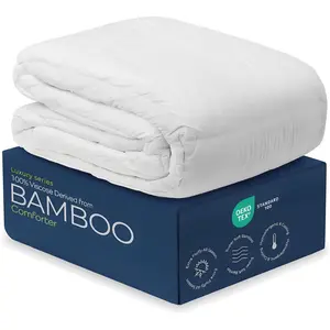 Cooling Down Alternative Comforter -   Size Duvet Insert Lightweight -  Seasons Plush Design  Comforter -   Viscose Outer Cover - White 102"x90"