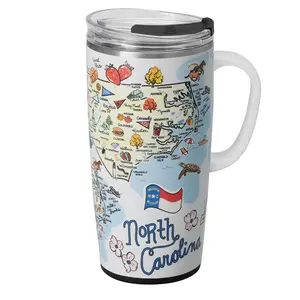 North Carolina 22 oz Travel Mug with Handle