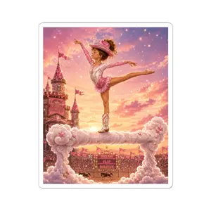 Princess Cowgirl Dreamer stickers | kiss-cut sticker