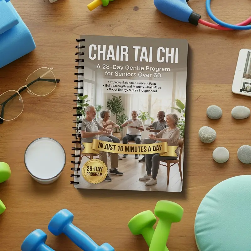 A manual for practicing chair-style Tai Chi, specially designed for seniors and beginners, with spiral binding. It includes daily progressive exercises, as well as gentle exercise sequences suitable for fitness and training. Gentle Program Book